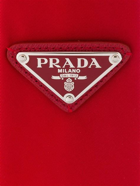 prada red stripe fabric